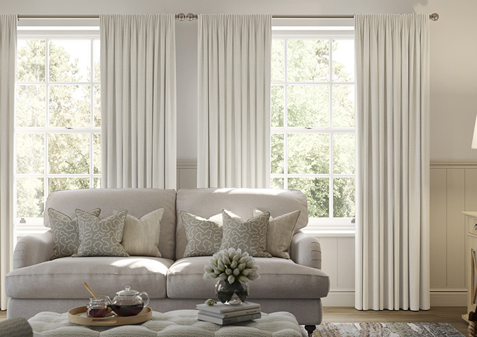 Laura Ashley Swanson, Dove Grey - Made to Measure Curtains - Image 3